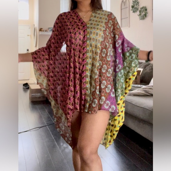 ZARA PRINTED MINI KAFTAN SZ MEDIUM - Picture 3 of 5